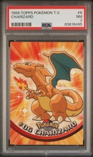 1999 Topps Pokemon TV Animation Edition Charizard #6 PSA 7 Graded Card picture