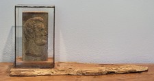 Antique c1905 LINCOLN BRICK Equality Illinois ❦ Right Facing Portrait w/Display picture