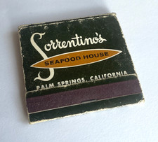 Vintage Sorrentino’s Seafood House - Palm Springs, CA Matchbook 1960s picture