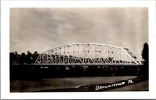 Brownsville Pennsylvania PA Monongahela River Steel Bridge RPPC Postcard   42081 picture