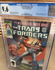 Transformers #1 CGC 9.6 White Pages Origin 1st Appearance Autobots Marvel 1984 picture