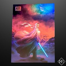 2025 Topps Chrome Star Wars Galaxy #85 Until Our Last Breath Refractor - Leia picture