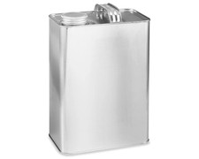 1 Gallon F-Style Metal Can w/ Screw Cap Handle, Tinplate 1-Gallon - New picture