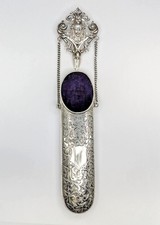 Victorian Sterling Silver Chatelaine Spectacle Case L Bennet Birmingham 1900 925 picture