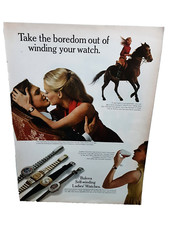1972 Bulova Self Winding Ladies Watches Vintage Print Ad 70s picture