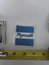 VINTAGE ORIGINAL 1950/60'S EMBROIDERED PLYMOUTH JACKET PATCH  2.5