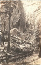 Giant Rock Idaho RPPC Horseback Riding Scene 1910s picture