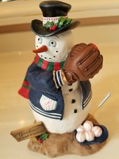 2001 DANBURY MINT NEW YORK YANKEES CHRISTMAS SNOWMAN PITCHER - 1St Generation picture