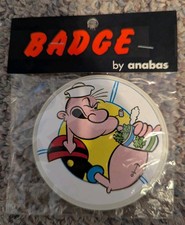 Anabas Popeye Badge - Vintage Collectible picture