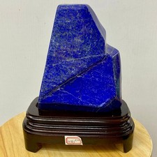 4.98LB TOP Natural Lapis Lazuli jasper quartz crystal Furnishing articles+stand picture