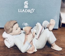 Lladro # 01008034 Shall I Read You A Story Porcelain Figurine w/ Original Box picture