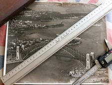 WWII SYDNEY HARBOUR LARGE AERIAL PHOTOGRAPH. ASSOCIATED PRESS. SEE DESCRIPTION. picture