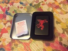 Lighter, Fireball Logo - Black With Red By Star 1 - 2015 New Open BoxNever Used picture