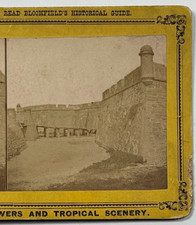 Old Fort San Marco Historic Spanish Fortress in St. Augustine Florida Stereoview picture