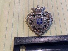 UNKNOWN MEDAL EMBLEM PIN - COAT OF ARMS CREST OF POLAND?  POLISH PIN MEDAL picture