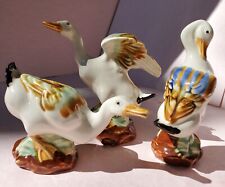 Vintage Chinese Export Porcelain Duck Figurine Feng Shui   picture
