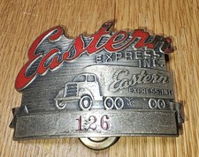 Rare Vintage Eastern Express Inc Trucking Trucker's Cap Hat Badge Pin picture