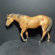 Rare Old Breyers Molded Horse Vintage Native American Red Sun + Blue Dots picture