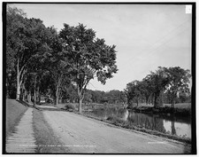 Montpelier Vermont Winooski River Lower State Street c1904 Trees Road picture