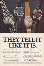 Vintage 1972 Accutron by Bulova Watches Print Ad Promo Ad picture