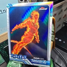 Marvel Studios The Fantastic 4 Concept Art HUMAN TORCH Topps Finest Refractor picture