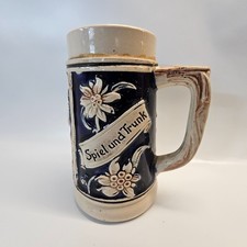 Vintage West Germany German Beer Stein Halt ewig jung Spiel und Trunk picture