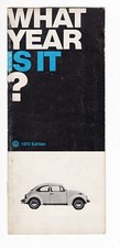 Vintage VW brochure - Beetle Model Year ID 1949 through 1972 / Volkswagen Bug T1 picture