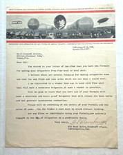 1927 Letterhead from Prof G.L. Bumbaugh Designer and Operator of Aerial Crafts picture