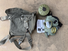 Vintage Serbian M1 Gas Mask w/ filter Carry Case Yugoslavian Military Surplus picture