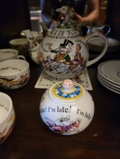 PAUL CARDEW ALICE IN WONDERLAND COMPLETE TEA SET – RARE MINT VINTAGE COLLECTIBLE picture