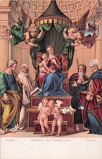 Postcard Vintage(3) ITA,Florence Assention,Madonna/Child,Presentation(3-#;s)(403 picture