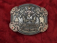 Legends BULLFIGHTING RODEO CHAMPION TROPHY BUCKLE☆Indian Nation☆Rare☆2026☆520 picture