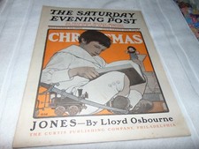 Illustrated  Saturday Evening Post December 24th 1904 Christmas Moore Cover  Art picture