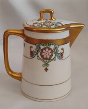 Antique Art Noveau 1920's Noritake, Nippon/ W.A Picard Gilt lidded 4.5