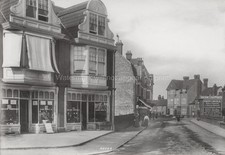 High Street Sheringham Norfolk Shops Town Scene Edwardian Era Vtg. Photo 19thC. picture