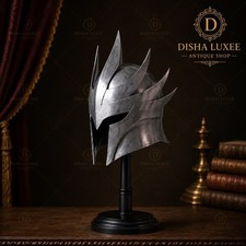 Handcrafted Fantasy Helmet Dark Warrior Helm Medieval Knight Armor LARP King picture