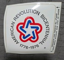AMERICAN REVOLUTION BICENTENNIAL 1776-1976 STICKER picture