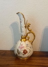 Antique Elite Works Limoges France Porcelain Hand Painted Ewer Pitcher - 10