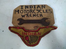 Original 1910s INDIAN MOTORCYCLE WRENCH 1930s Patch Scout, Chief picture