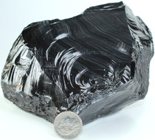 XL AAA Mexican Black Obsidian / 6.54
