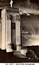 GLENDALE CA Forest Lawn Memorial EASTER SUNRISE RARE c.1900s RPPC Postcard picture