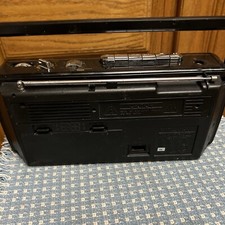 Vintage Sony Cassette Portable AM/FM Radio Tape Player Boombox CFM-140 Tested picture