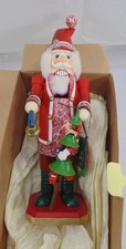 Kathe Wohlfahrt Original Holz Knackl Wooden Nutcracker Santa Xmas Tree Repaired picture