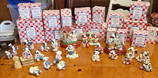 Enesco Mary’s Moo Moos Cow Figurine Lot Hand Painted Resin w/ Boxes 1998 picture