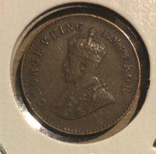 1926(B) India-British  1/12 Anna Bronze Coin-17.4MM - King George V-KM#509 picture