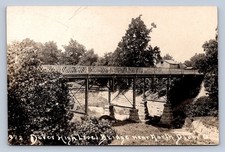 J87/ North Dover Ohio RPPC Postcard c1910 Cleveland Leiter High Bridge  1937 picture