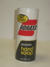 NOS Vintage Boraxo Granular Hand Soap  Cardboard Container Full 12 oz. picture