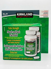 KIRKLAND Extra Strength MUSCLE + BACK Pain Relief 2X90 CAPLETS EXP 2028 OCT picture