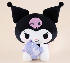 Sanrio Kuromi Baku Cuddle Super BIG 47cm DX Plush Doll Furyu (100% authentic) picture