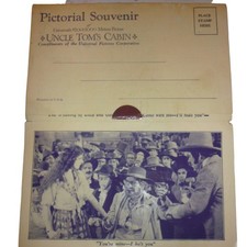 Rare 1927 Uncle Toms Cabin Silent Movie Pictorial Postcard Folder Palm Vitaphone picture